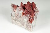 Natural Red Quartz Crystal Cluster - Morocco #199101-1